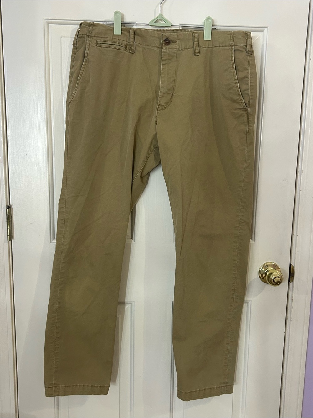 American Eagle Pants Mens 34x32 Beige Next Level Flex Original Straight Chino